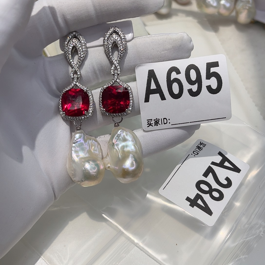 耳饰淡水珍珠合金