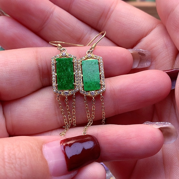 翡翠颈饰银S925镶嵌翡翠