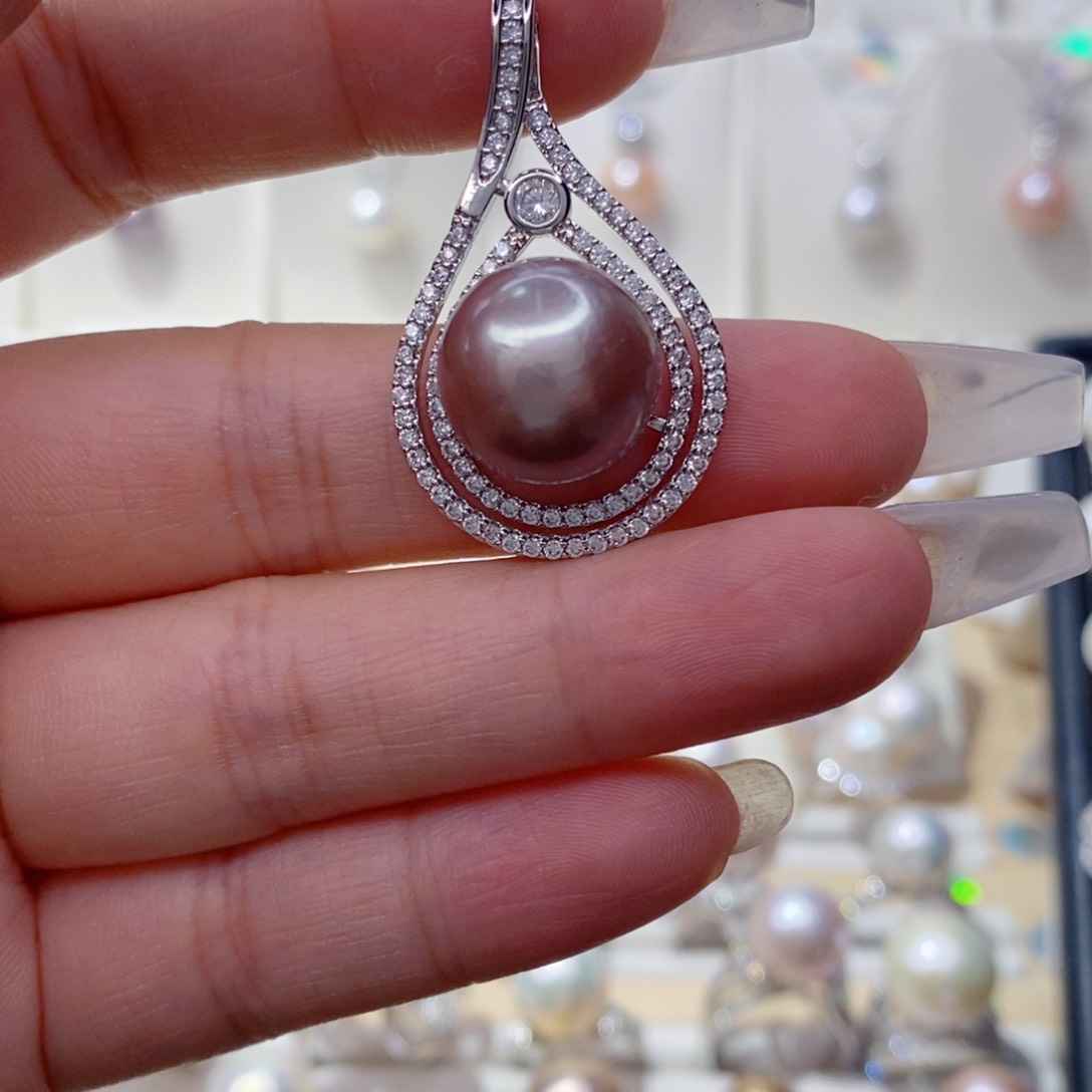 淡水珍珠未镶嵌吊坠(赠链)