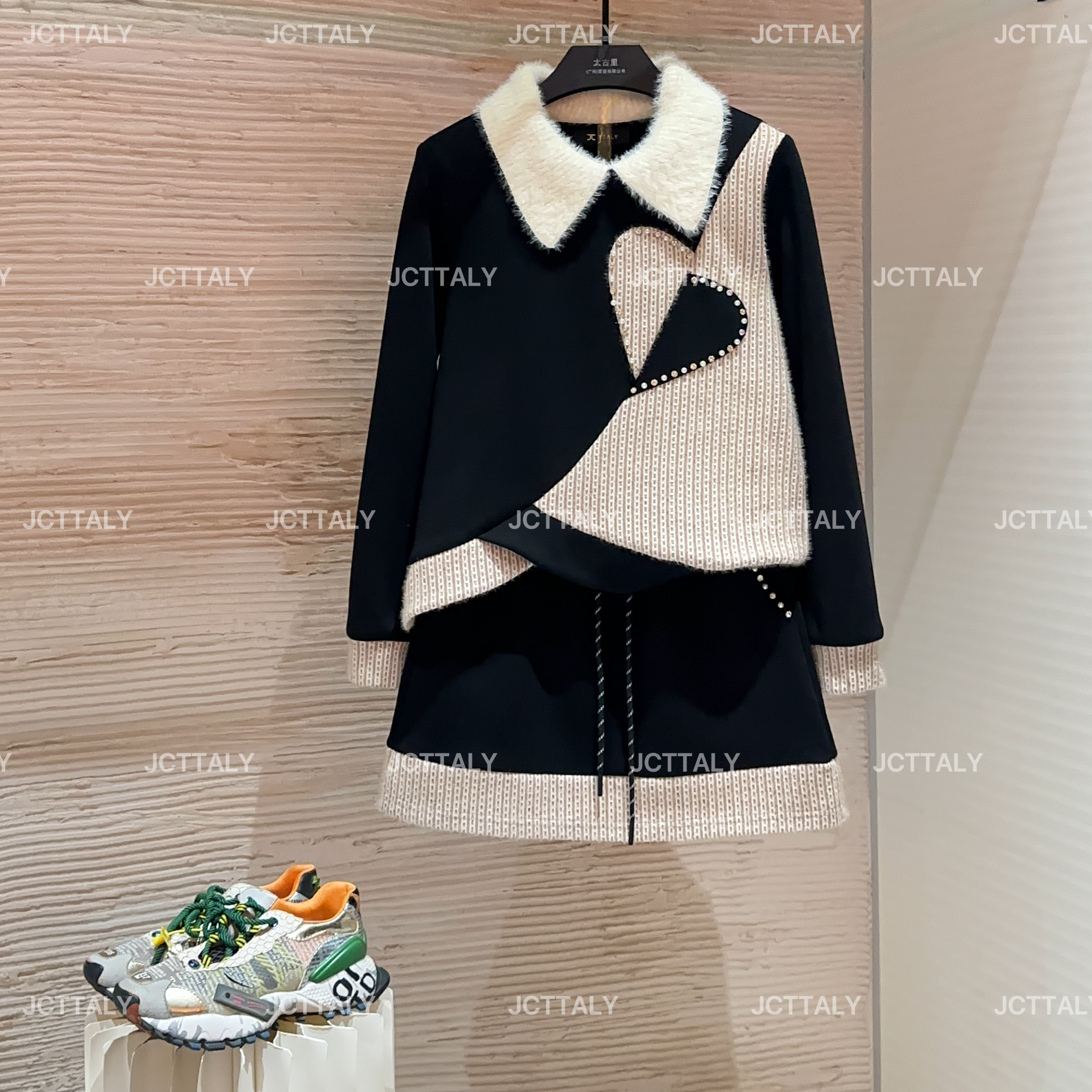 【宠粉价】（加绒）工装风休闲风时尚套装洋气假两件上衣TZ-840