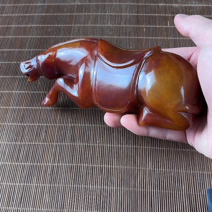 电***官和田玉未镶嵌挂件