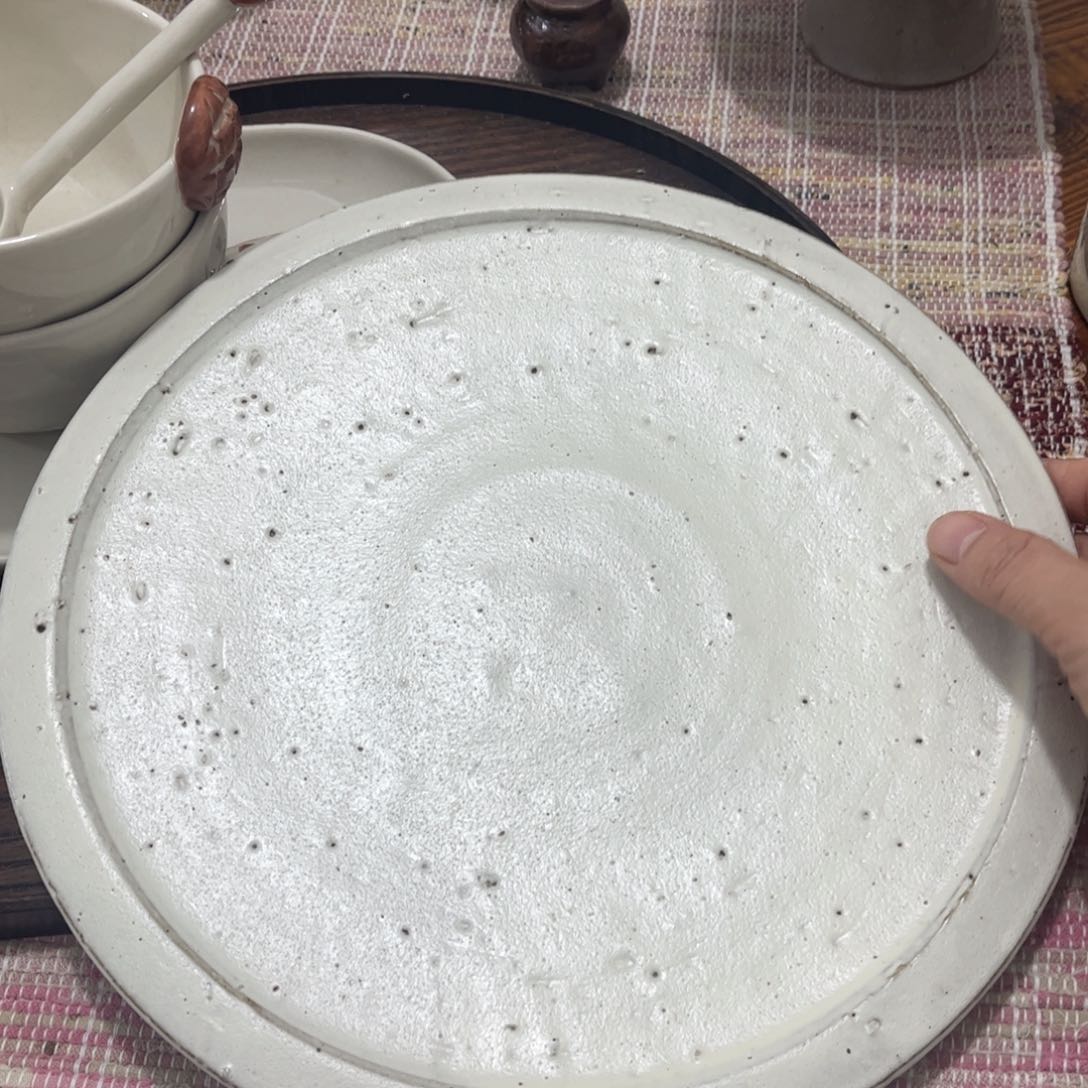 陶手作系列｜大号白色圆盘