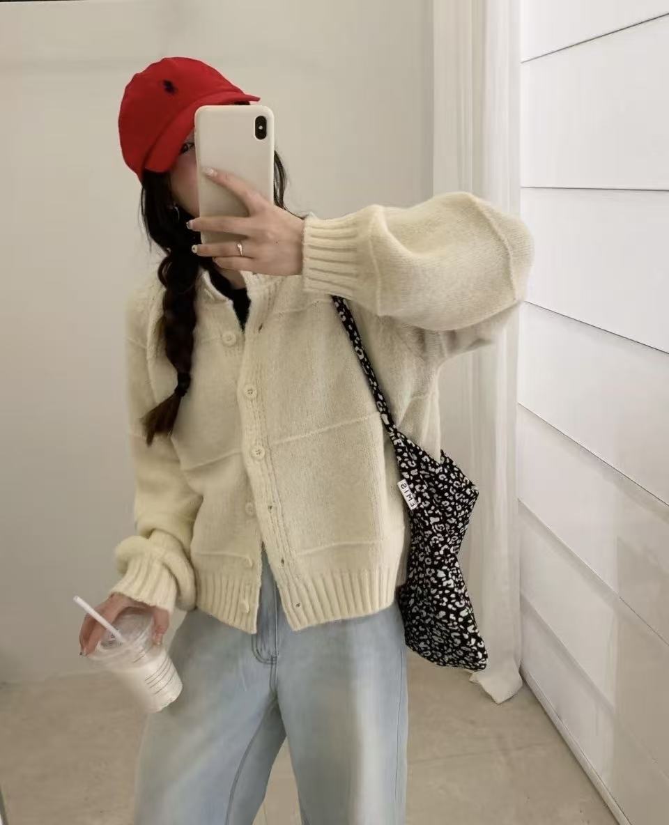 【151-200】直播过款专属毛衣开衫休闲百搭宽松慵懒风