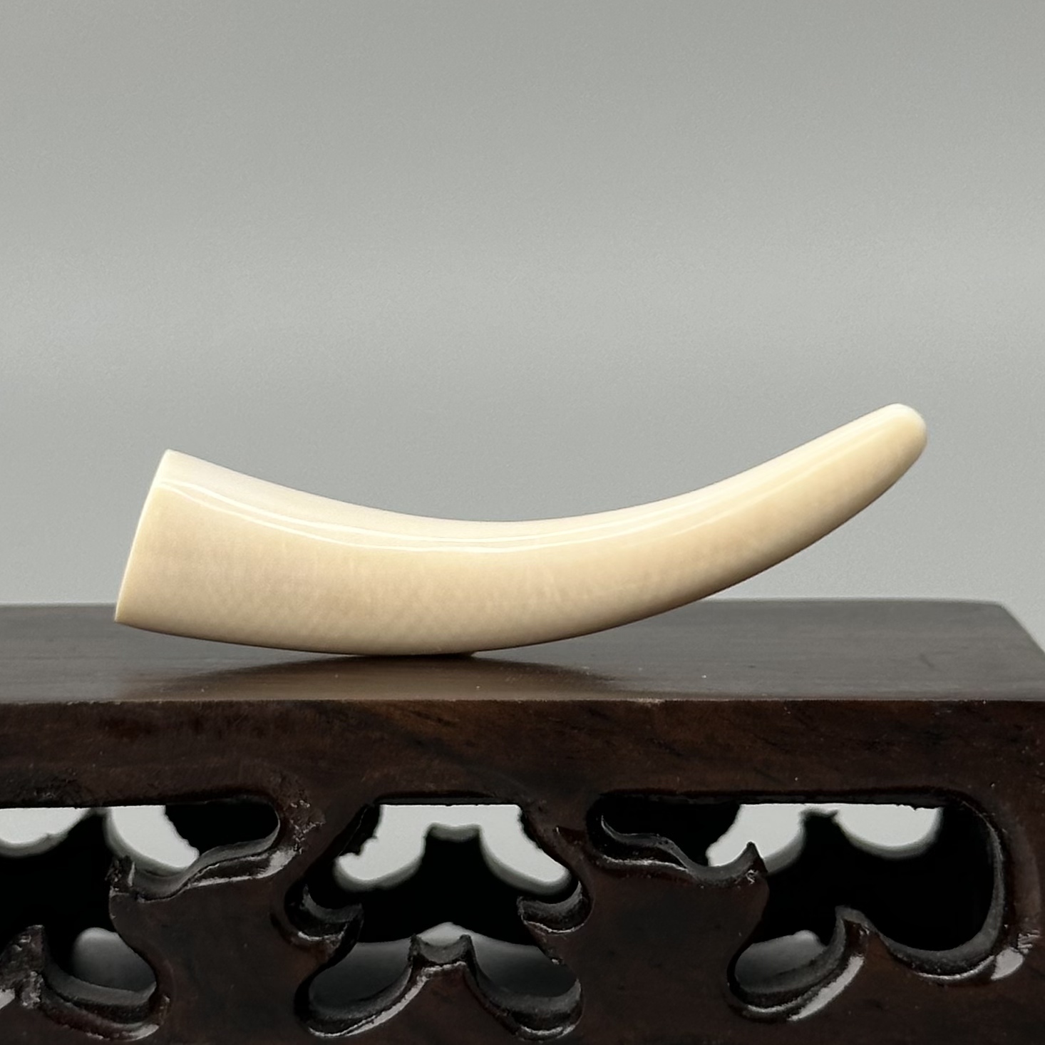 DEZHI/德志4.2g全肉牙尖50*10*10mm猛犸牙吊坠已打孔配吊坠绳K211