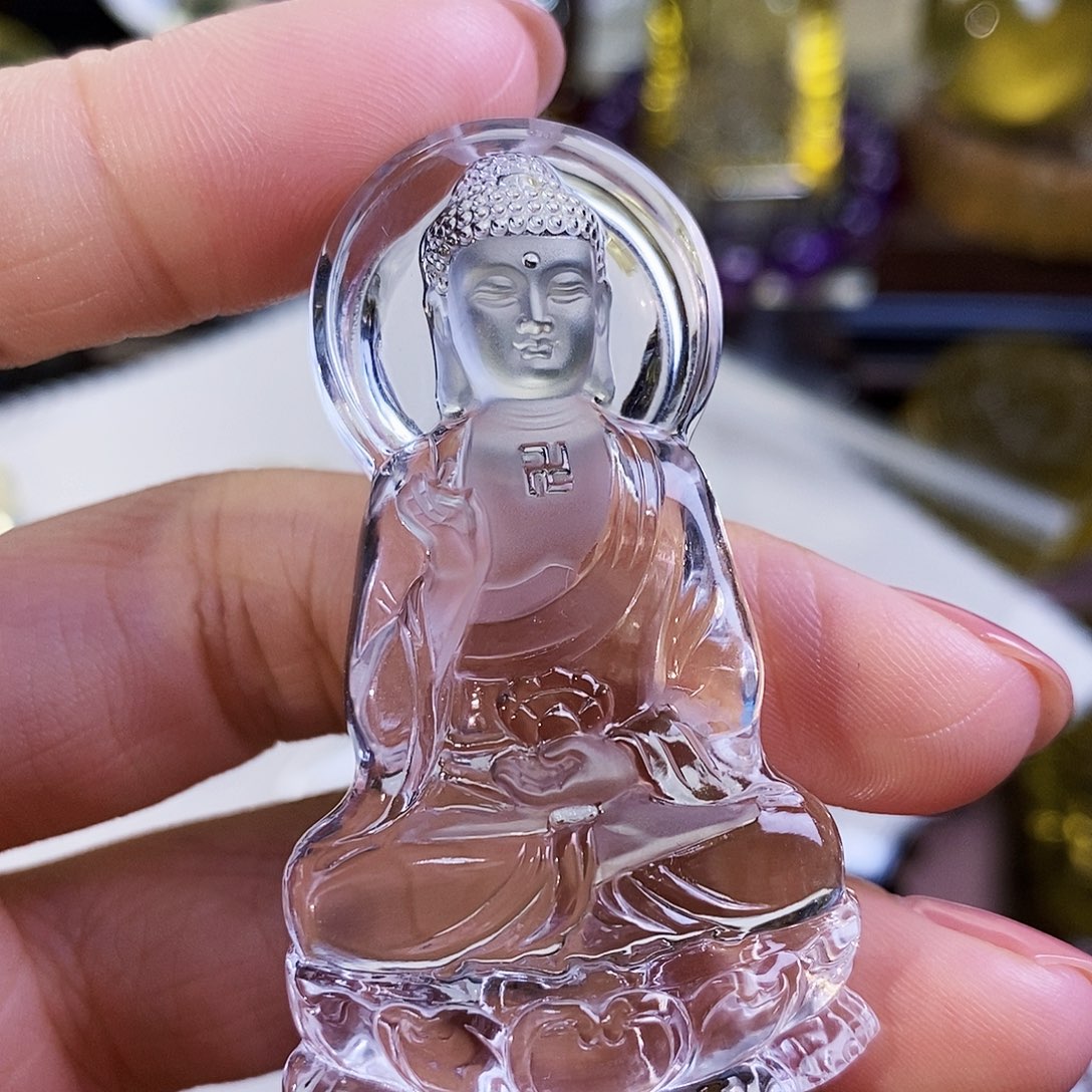 水晶天然水晶吊坠赠珠链未镶嵌货