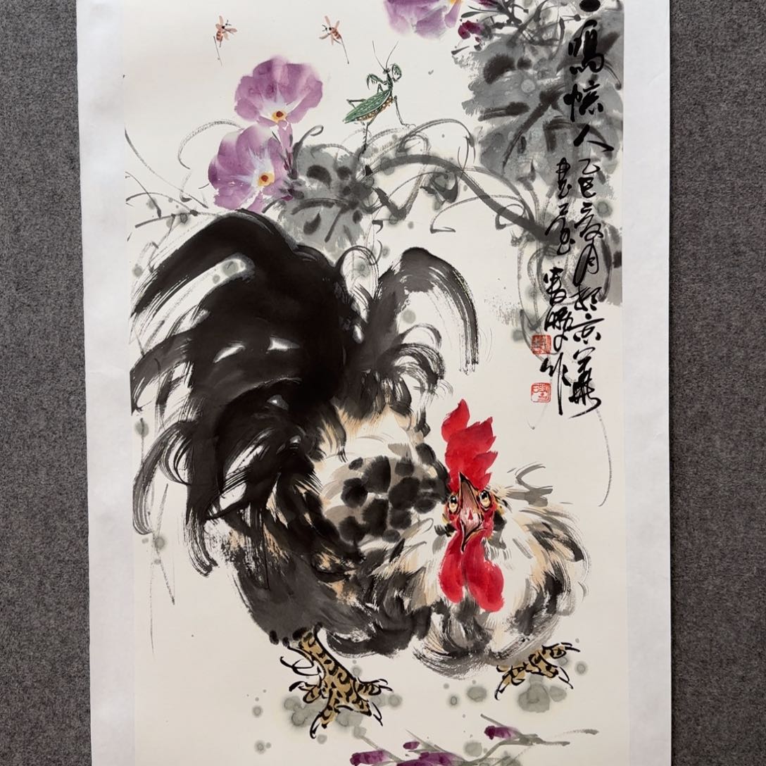 国画娄鹏老师手绘作品