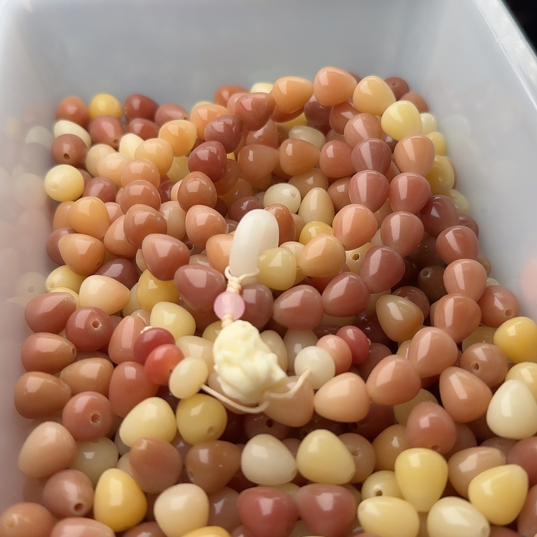 吊坠菩提根/象牙果50颗粉水滴12
