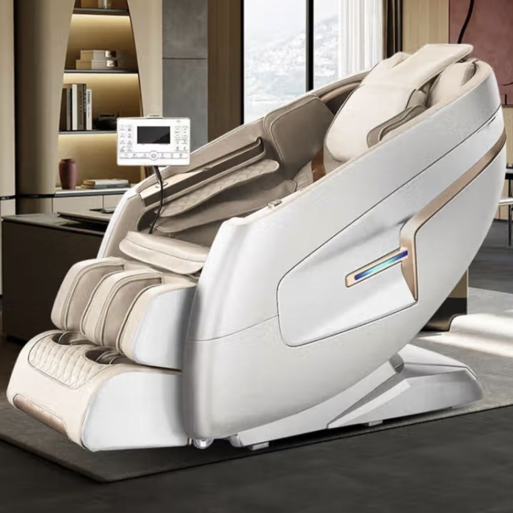 欧利华7610按摩椅家用小型多功能全身电动按摩沙发 白色背部新款