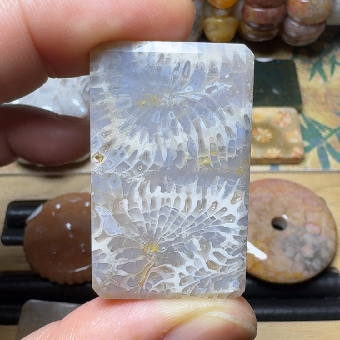 硅化玉天然有机玉石保真色未镶嵌