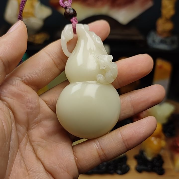 顺***水寿山石印石手把件手把件