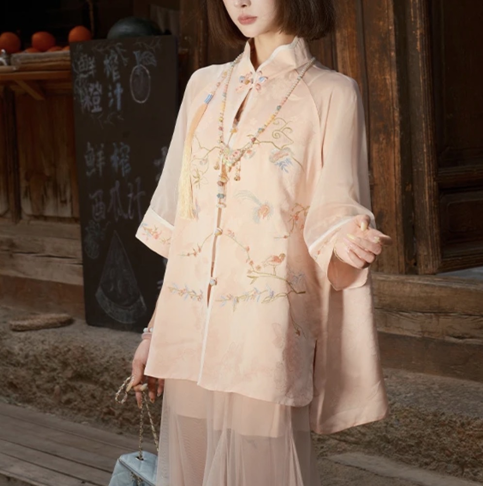 【喜上枝头】设计感刺绣重工新中式时尚套装