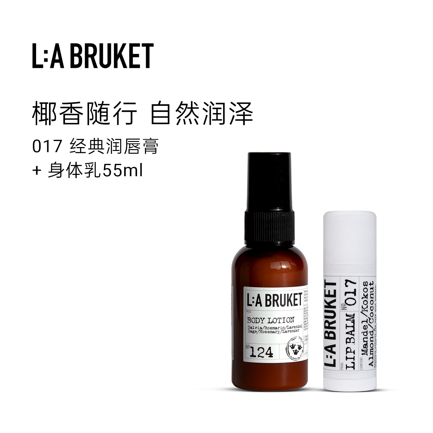 017经典润唇膏14g&身体乳55ml（158柠檬草）