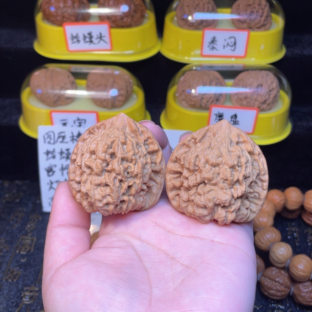 文玩核桃把件官帽47尺