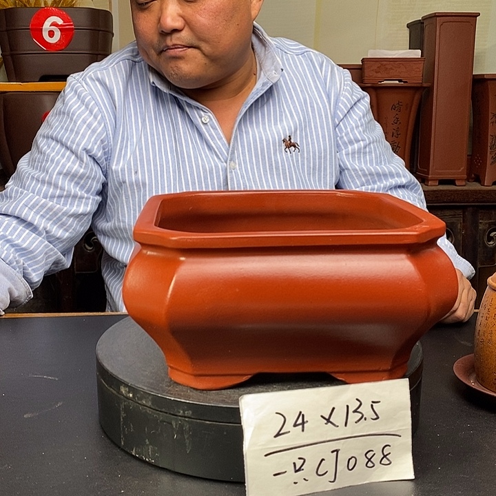 紫砂花盆货号一只CJ088