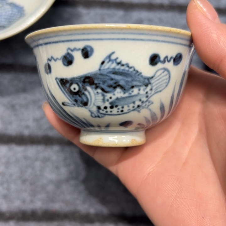 半****陶摆件景德镇陶瓷杯/碟