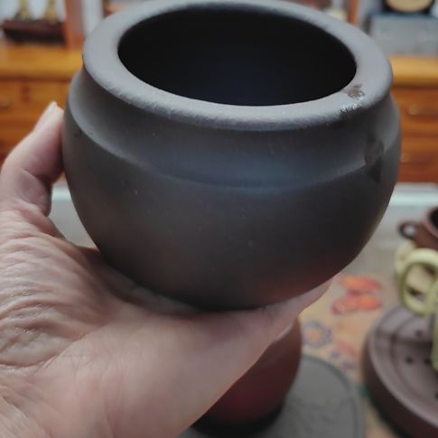 紫砂茶宠水盂400cc左右手工制作