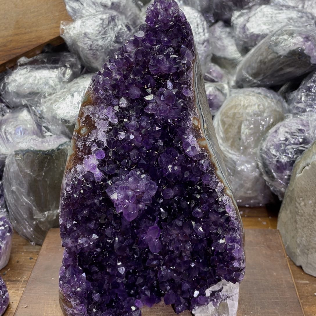 摆件紫晶未镶嵌紫晶