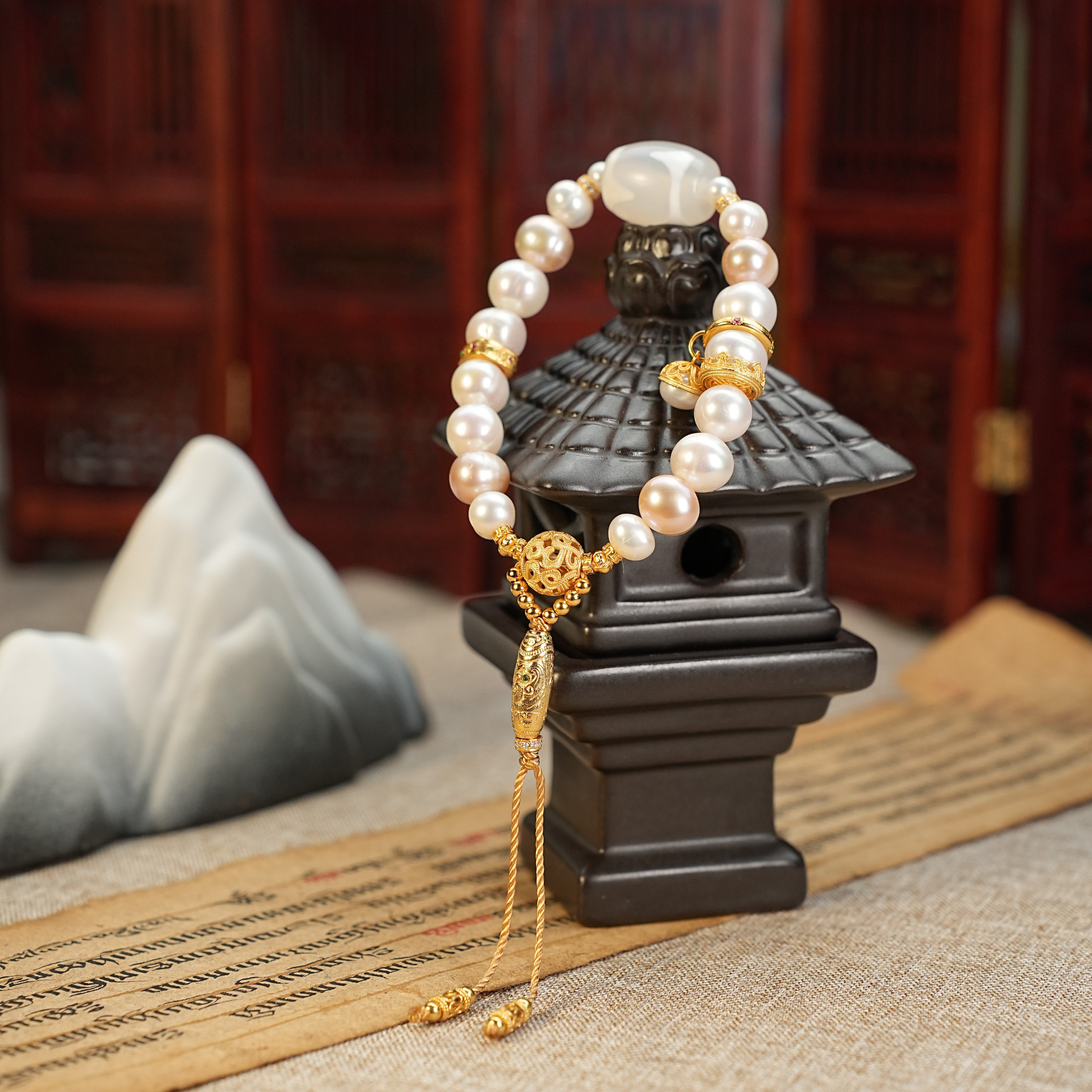 【观澜珠宝】玛瑙手串 复古民族风藏式潮流手链 多样发其一 919