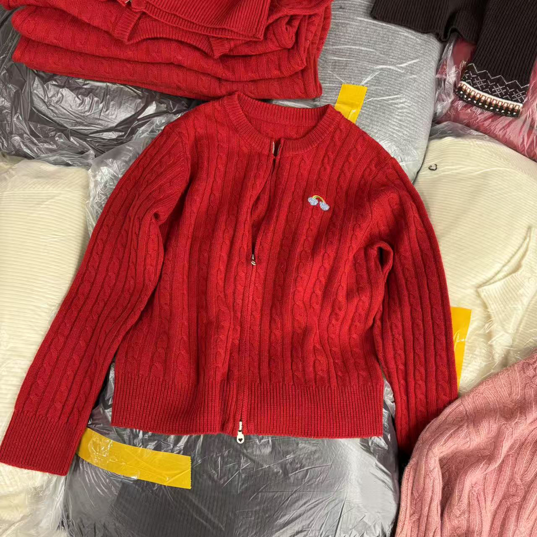 金子家福利上新 羊毛麻花开衫 衣长55左右 不支持7天无理由退换