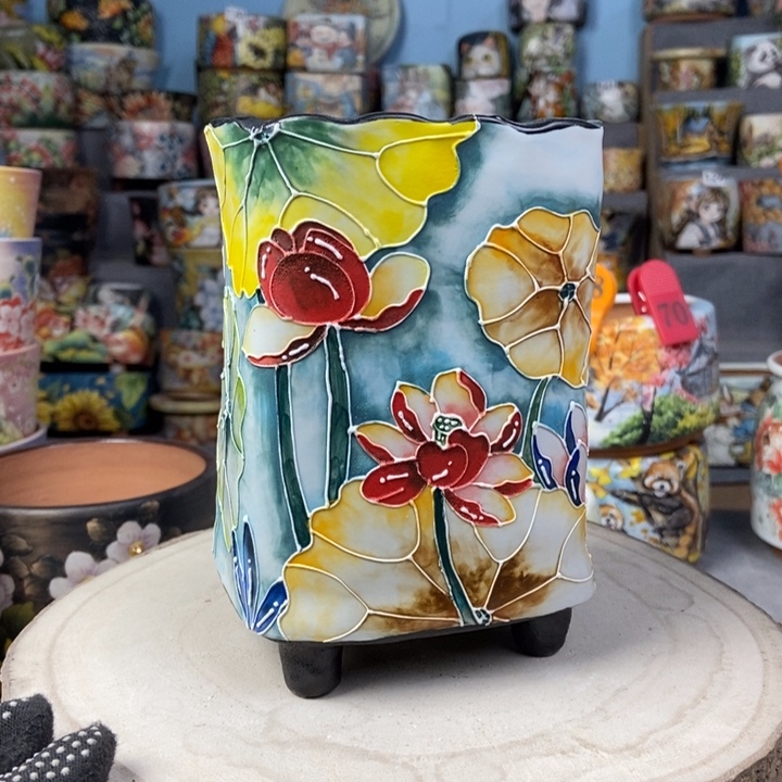 红陶景德镇艺术手绘作品