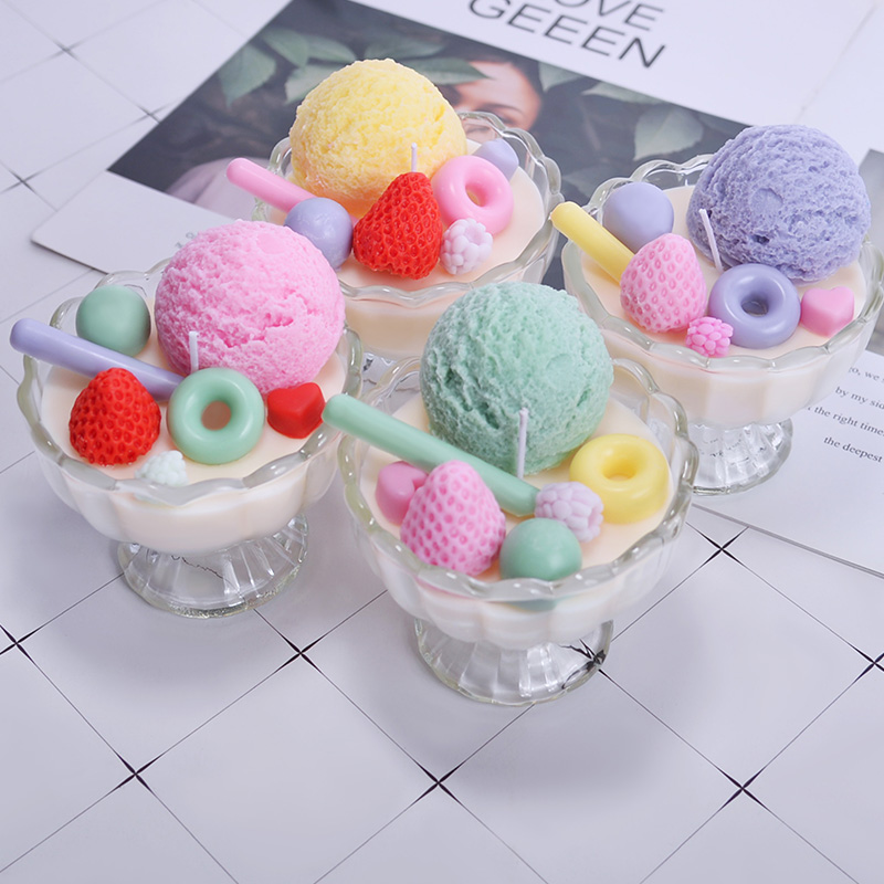 希言堂创意DIY冰淇淋许愿香薰蜡烛蜡烛香薰家用居家伴手礼