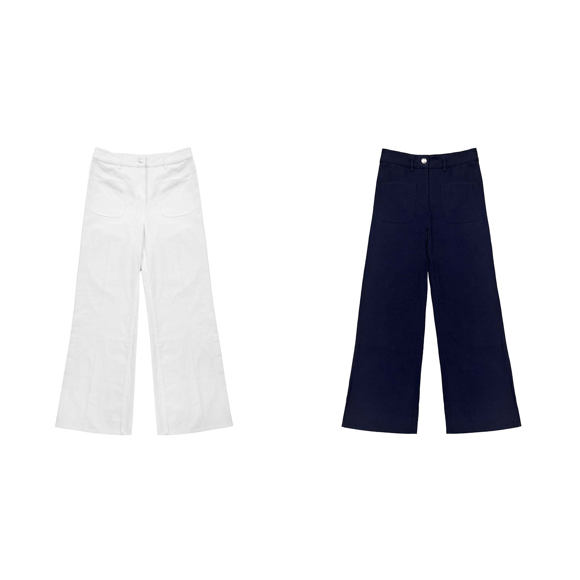 夏季透气简约休闲裤时尚百搭亚麻直筒裤M0105