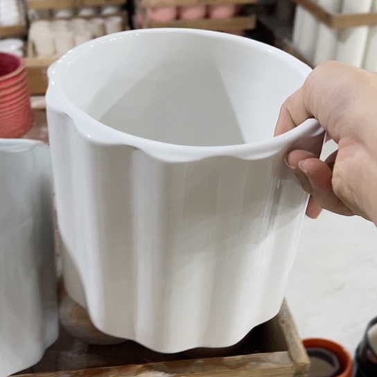 多肉绿植陶瓷花盆9.9包邮，有孔