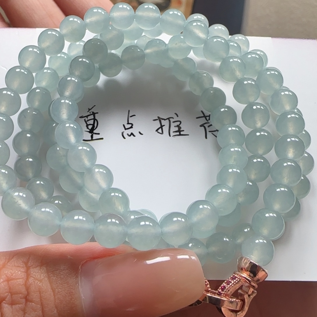 翡翠未镶嵌手链卡6