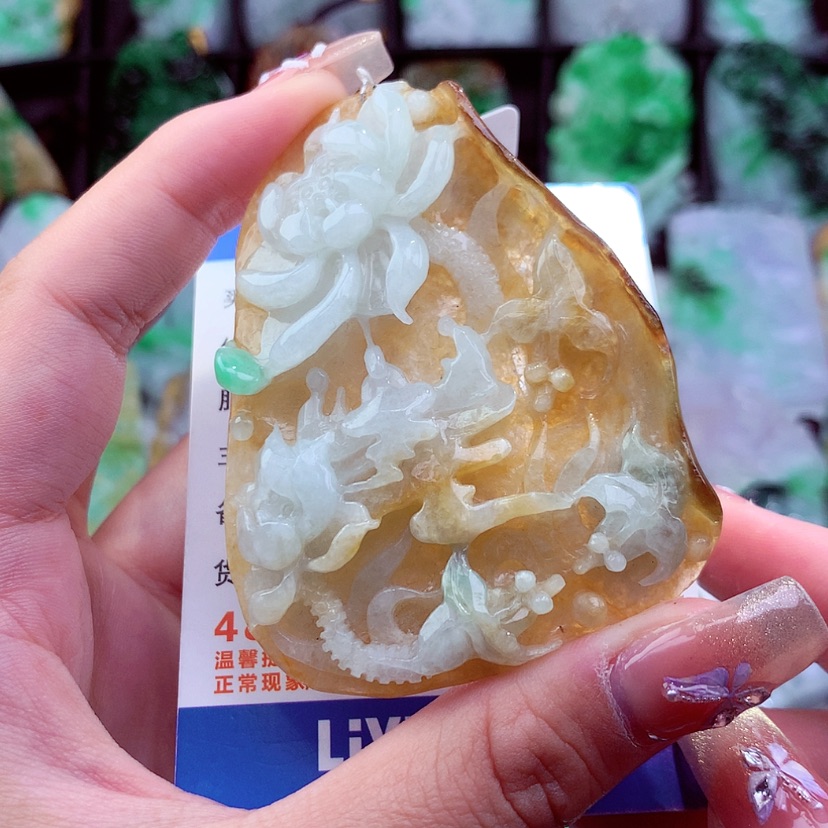 【闪购商品】翡翠颈饰未镶嵌挂件