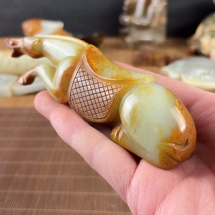 大***宝和田玉未镶嵌挂件