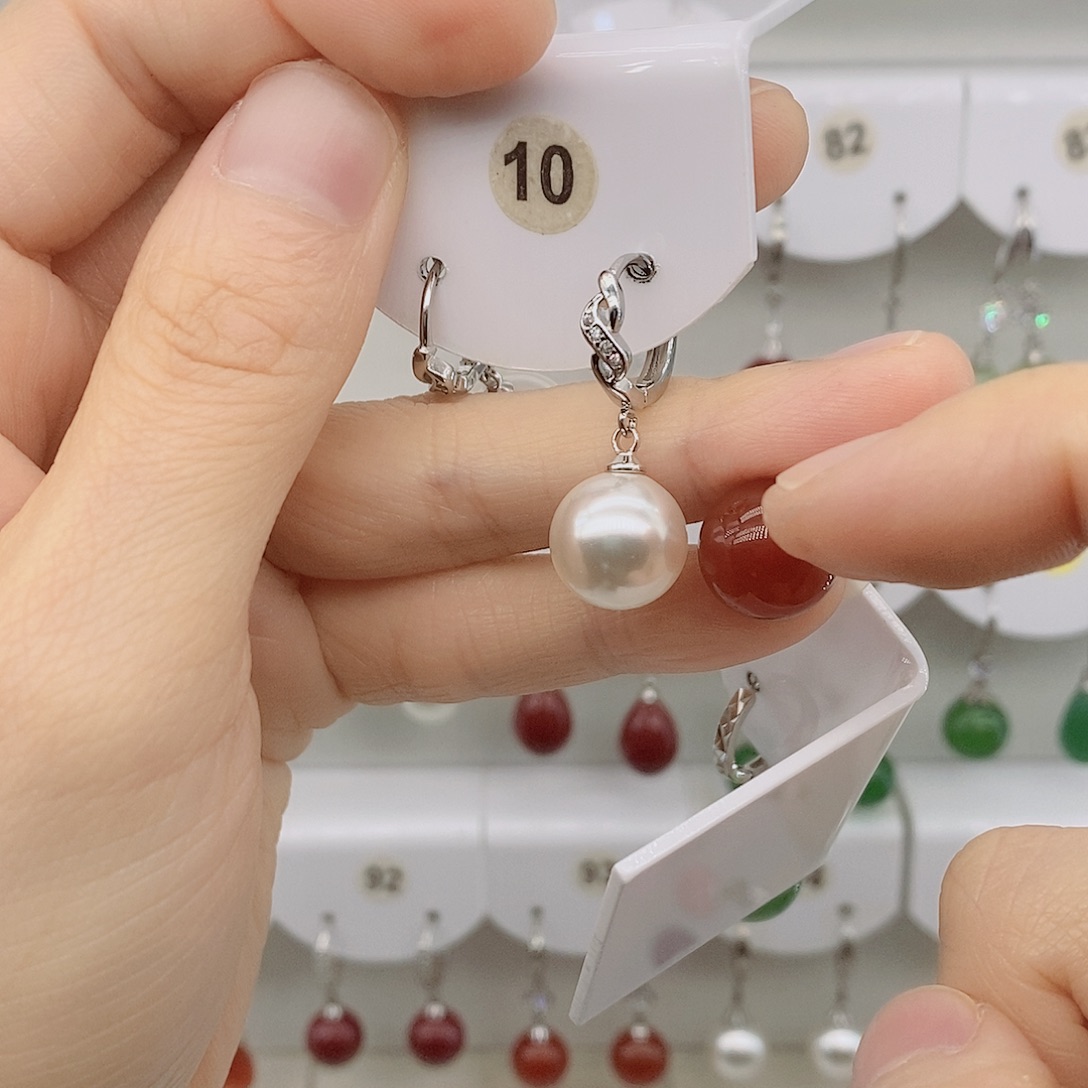 925银12毫米红色珠