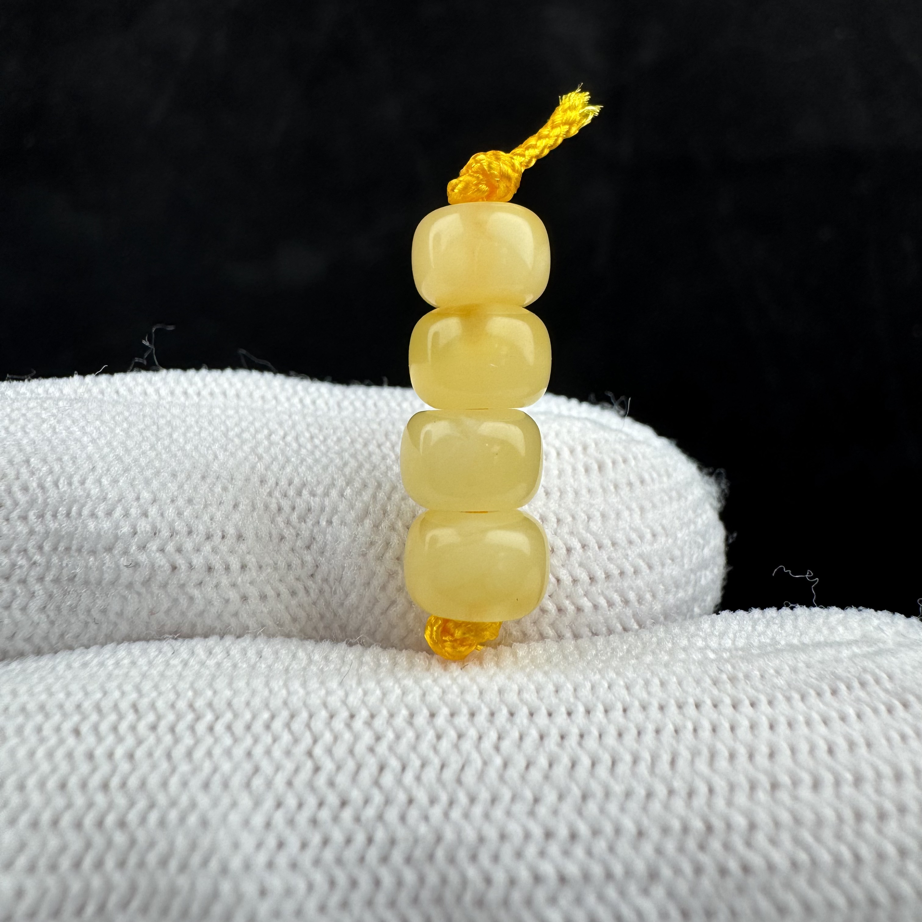 D1377天然蜜蜡 隔珠 6.8mm支持复检