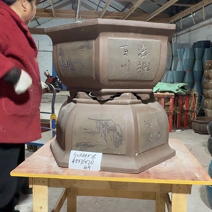 紫砂花盆紫砂花盆