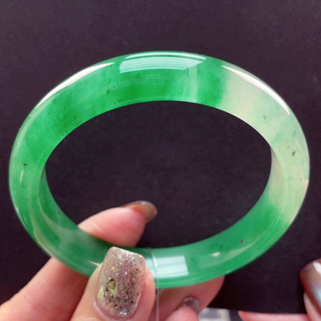 石英质玉未镶嵌手镯55-56