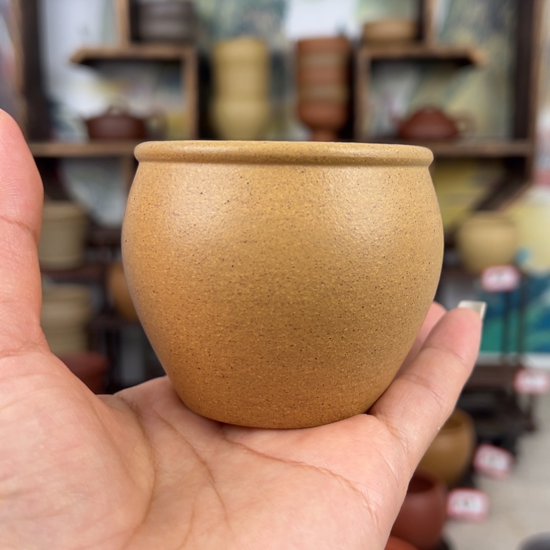 紫砂茶杯拙器甄选，纯原本矿。