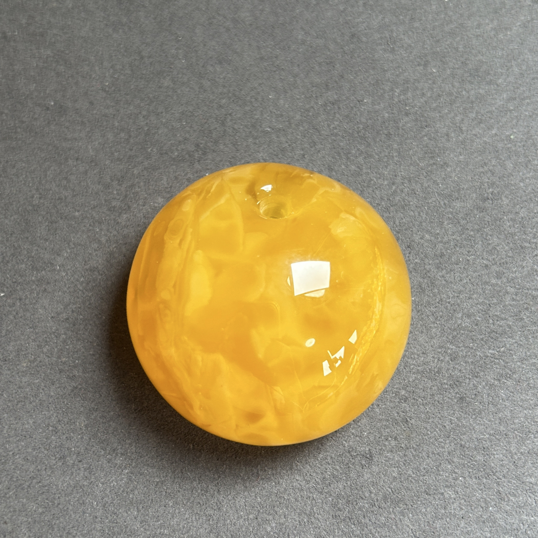 精品焦皮料满蜜鸡油红公主扣