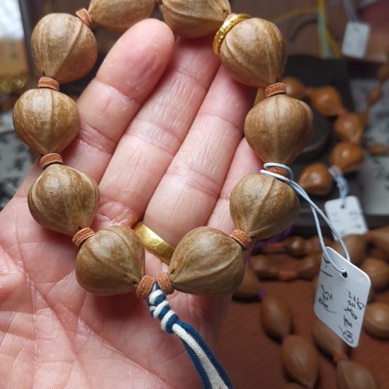 橄榄核手串/手链橄榄核手串 2.1 三花铁核蒜头