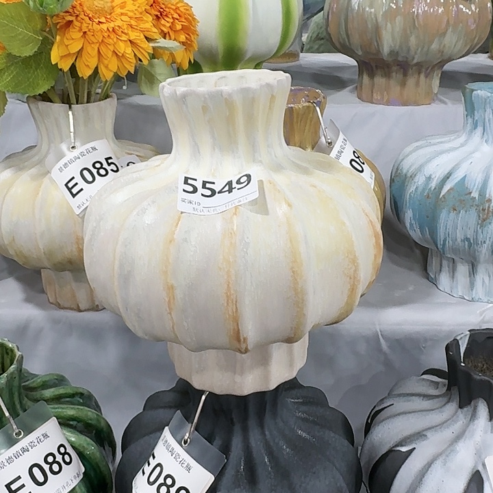 梵***舍摆件陶景德镇高温花瓶编码5549高28口8默认无孔