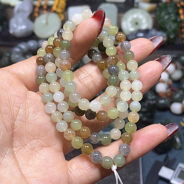 和田玉手串未镶嵌