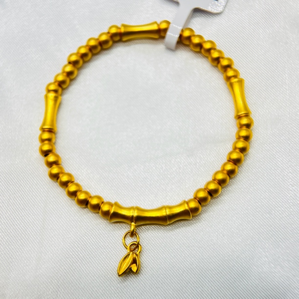 足金饰品/竹报平安竹节手串/B122552-1.70/h