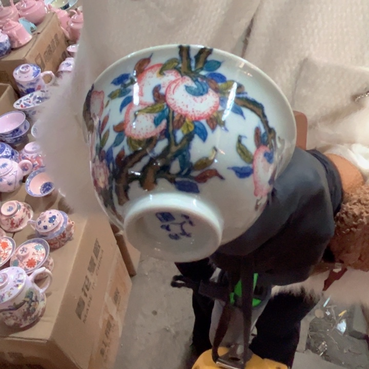 陶摆件景德镇豪高温瓷主人杯