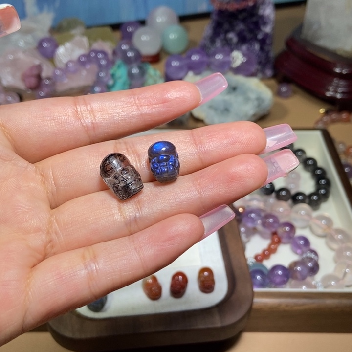 水晶手串合金金**檬貔貅