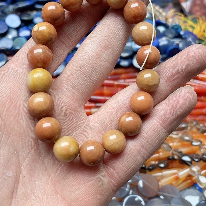 玛瑙/玉髓珠宝半成品未镶嵌一条12mm手串