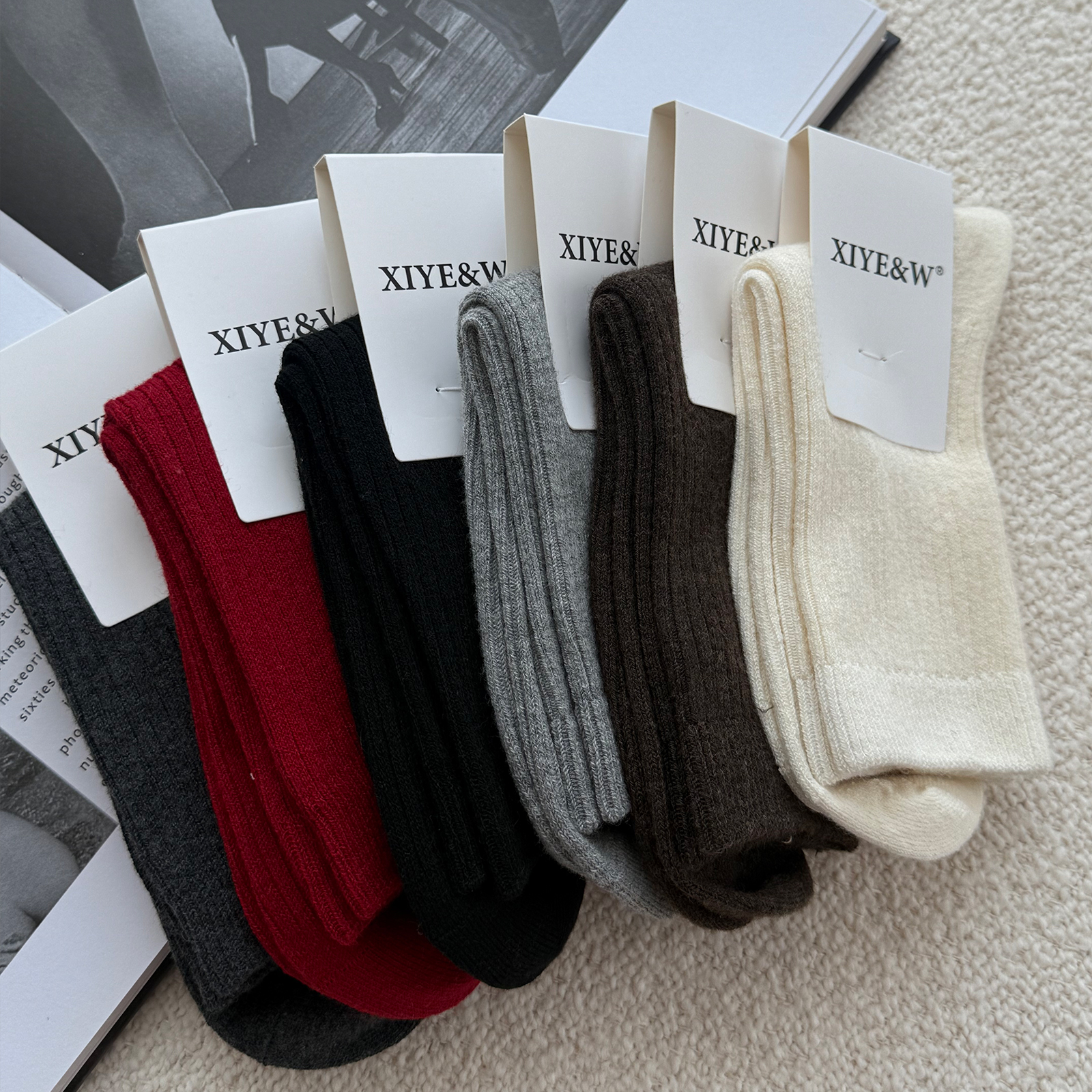 XIYE&W【冬日暖阳】六色袜子