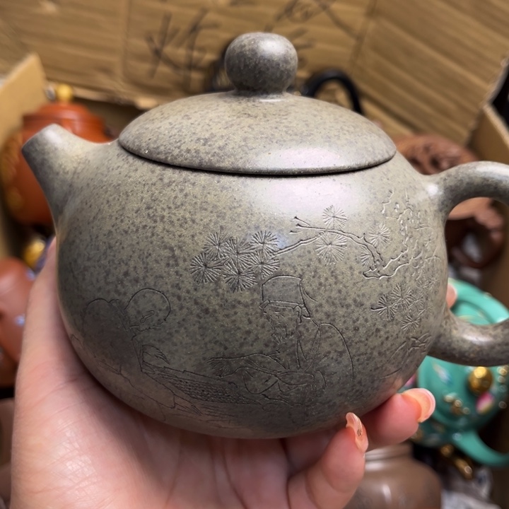 茶壶段泥紫砂壶等艺术