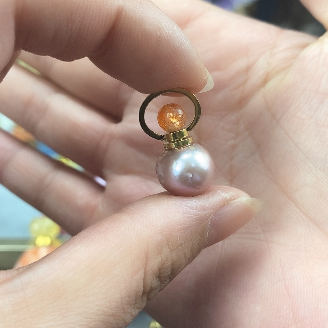 查罗石颈饰合金天然