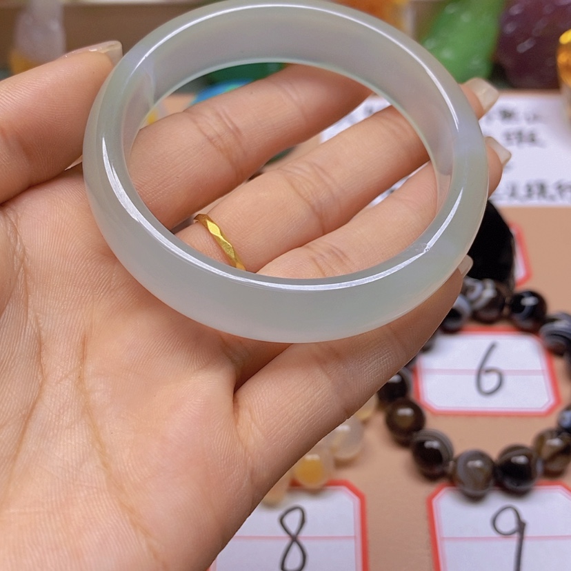 【闪购商品】玛瑙/玉髓玉牌未镶嵌1*德