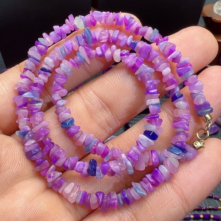 苏纪石（舒俱来）项链18K金镶嵌