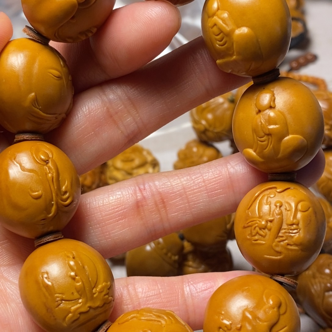 橄榄核手串/手链光面无相佛