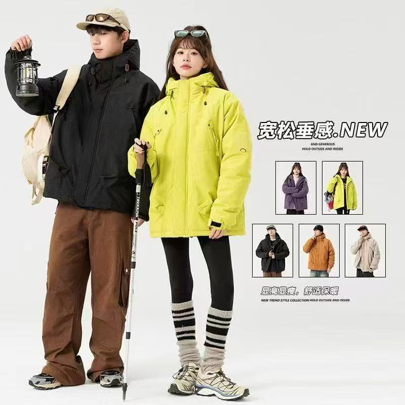 棉服男女同款秋冬季新款保暖舒适百搭防风防寒外套890-5